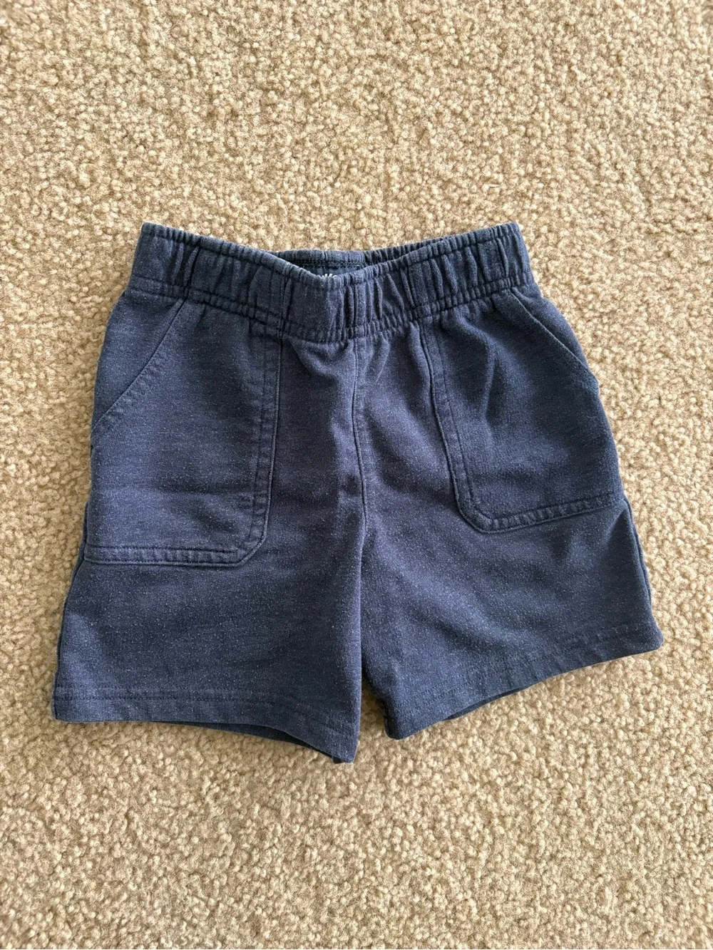OshKosh B'gosh Light Gray and Navy Knit Shorts - 2-Pack
